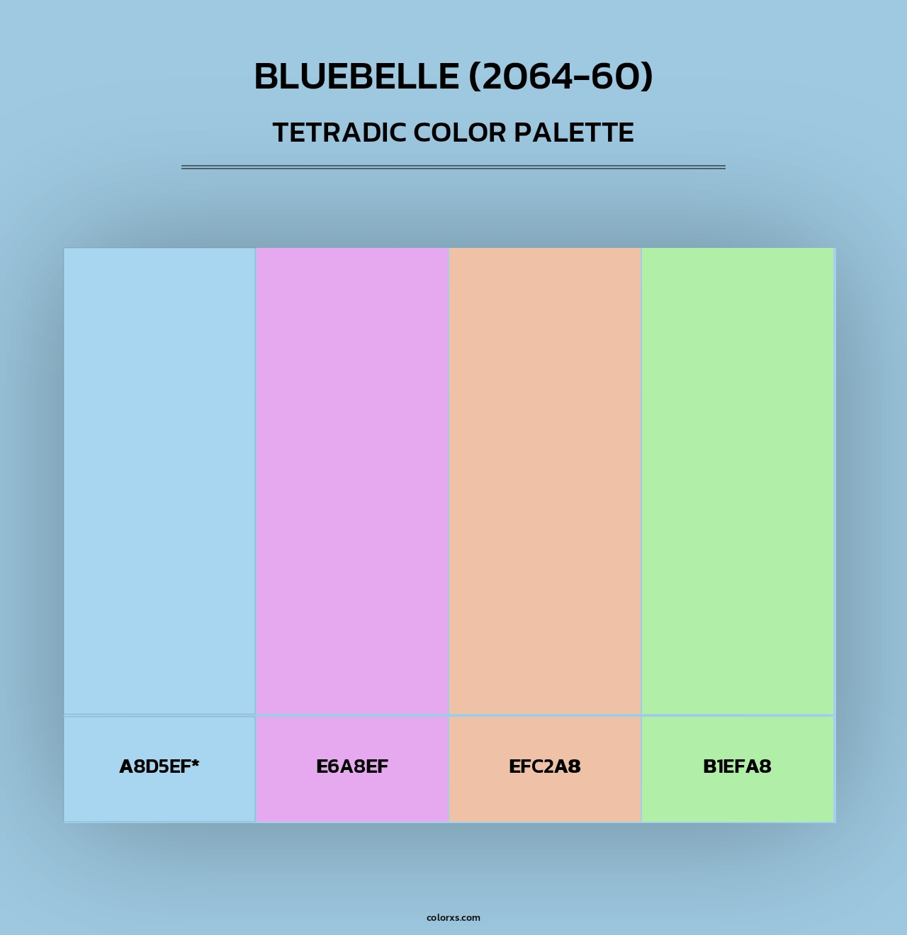 Bluebelle (2064-60) - Tetradic Color Palette