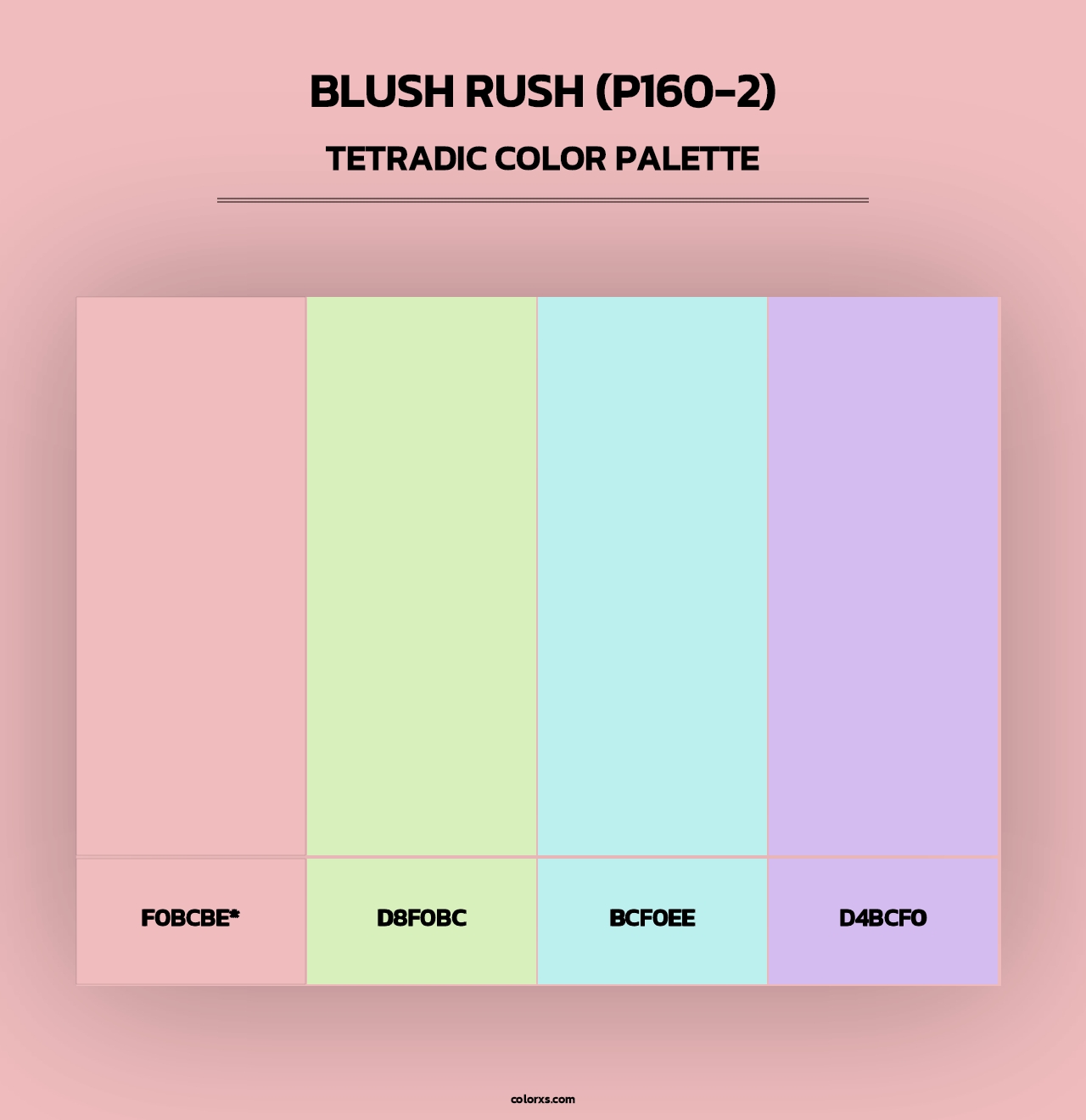 Blush Rush (P160-2) - Tetradic Color Palette