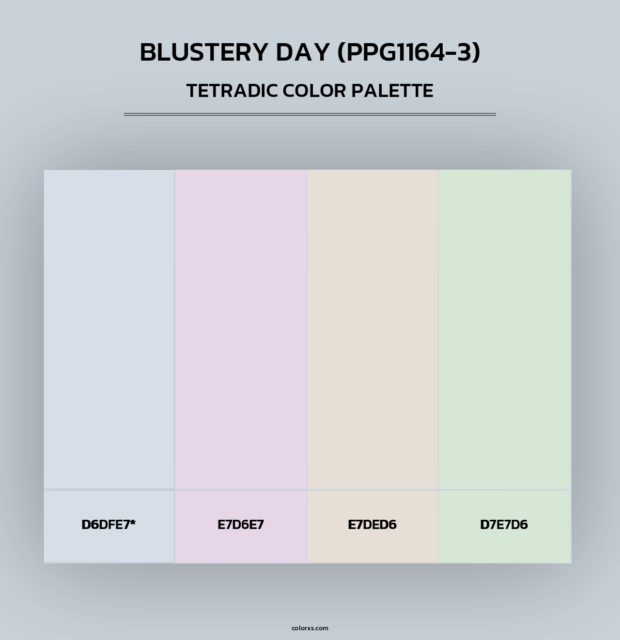Blustery Day (PPG1164-3) - Tetradic Color Palette
