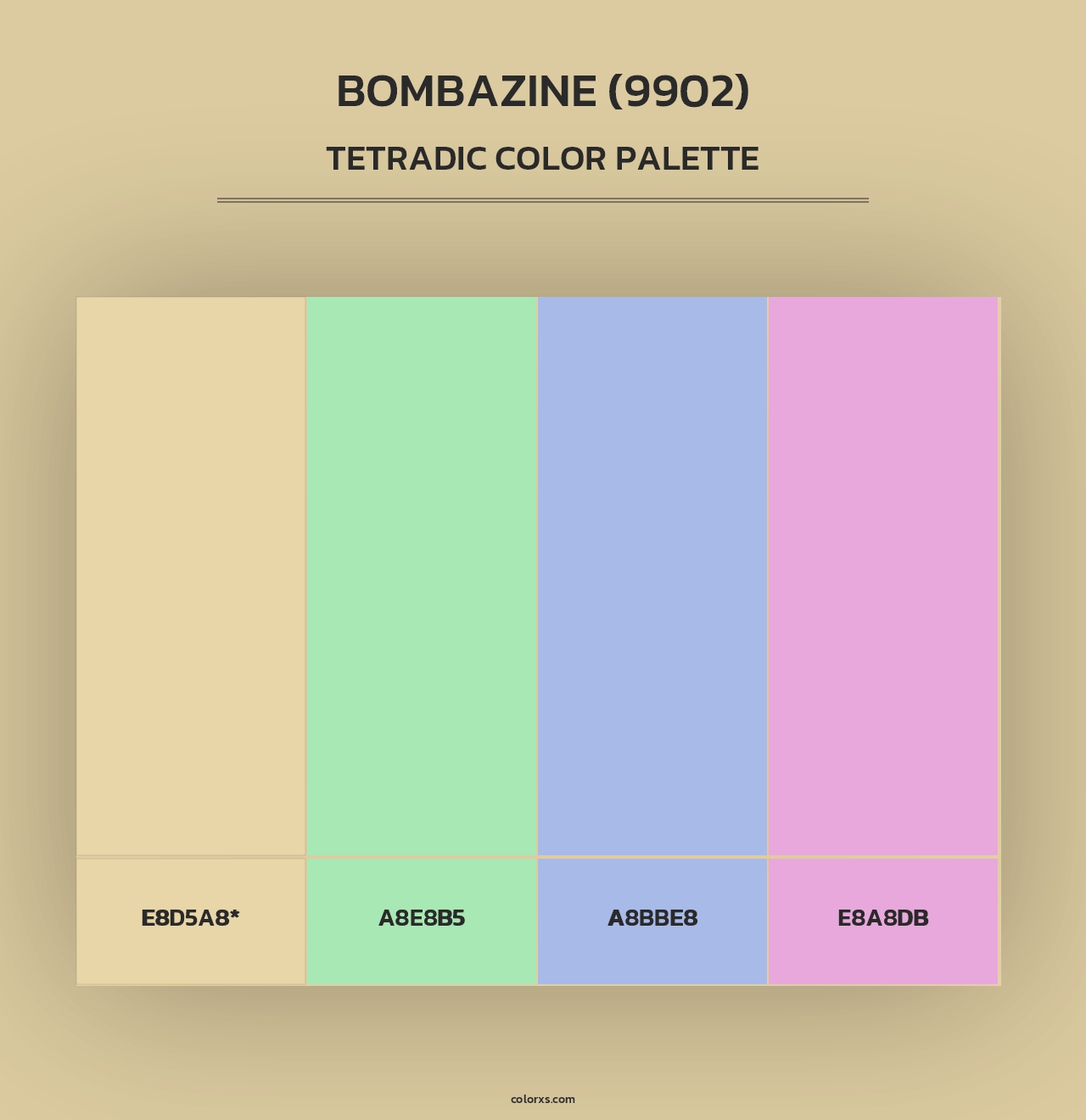 Bombazine (9902) - Tetradic Color Palette