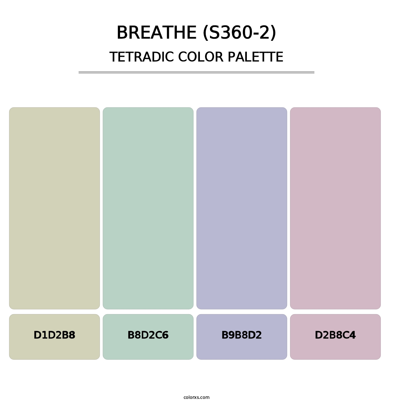 Breathe (S360-2) - Tetradic Color Palette