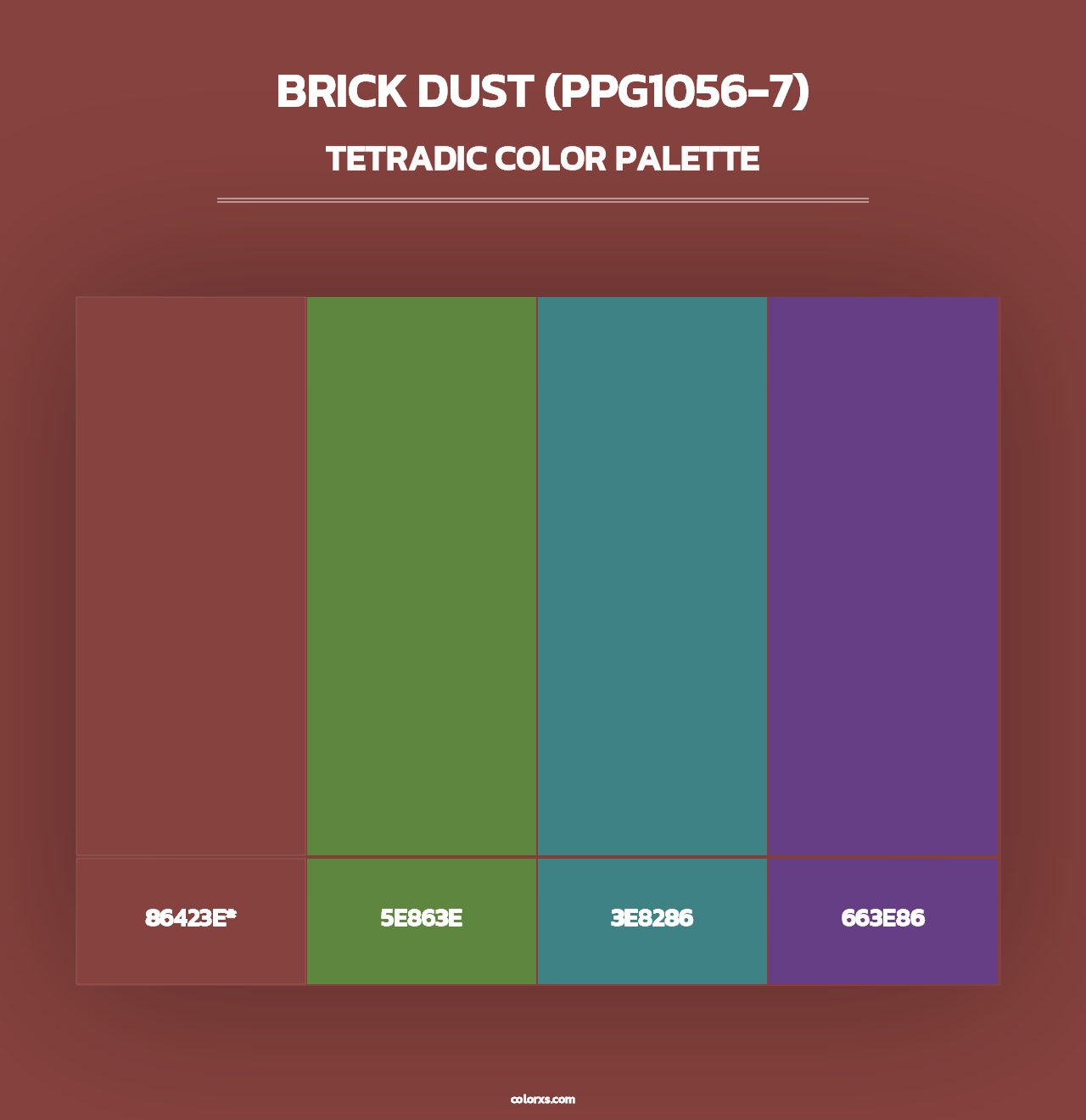 Brick Dust (PPG1056-7) - Tetradic Color Palette