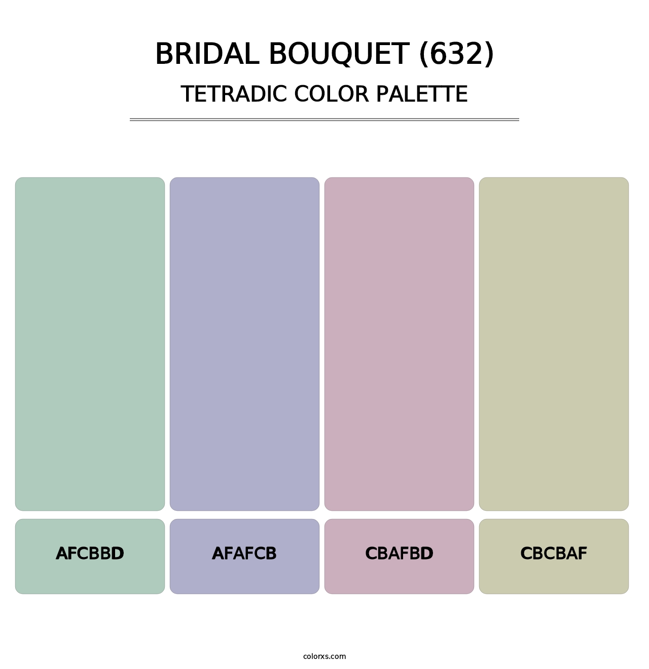 Bridal Bouquet (632) - Tetradic Color Palette