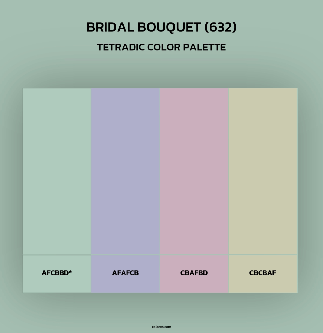 Bridal Bouquet (632) - Tetradic Color Palette