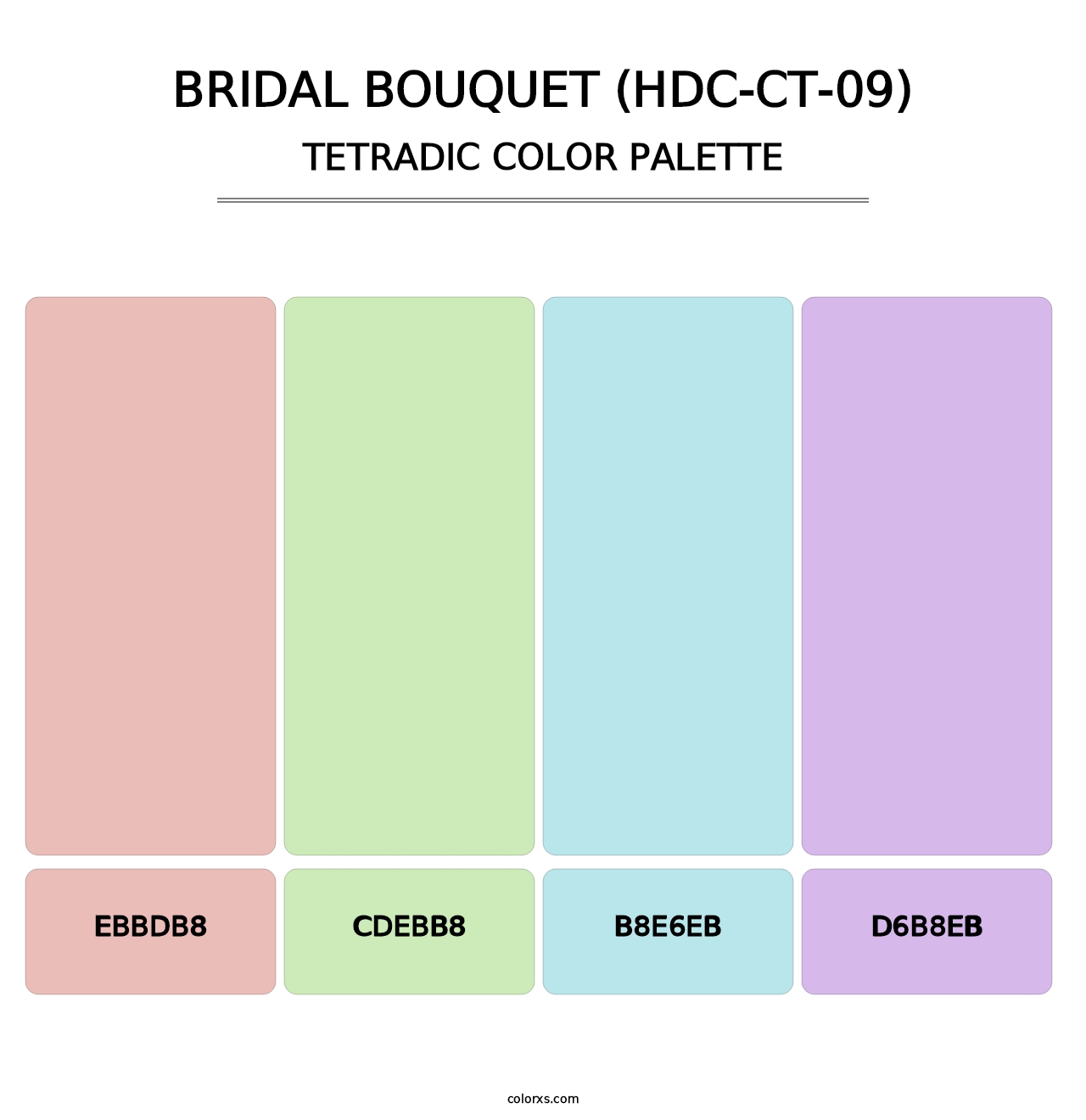 Bridal Bouquet (HDC-CT-09) - Tetradic Color Palette