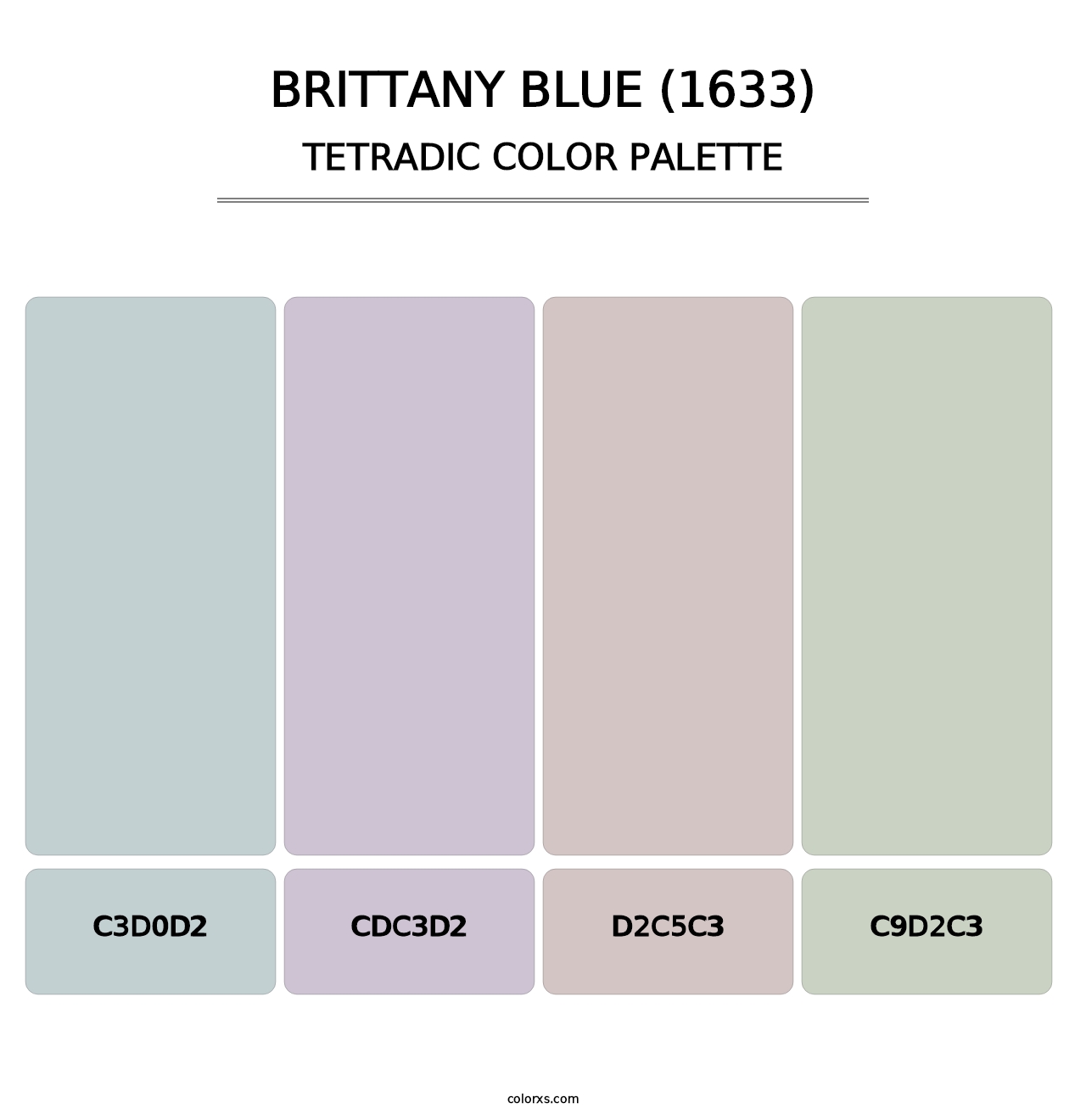 Brittany Blue (1633) - Tetradic Color Palette