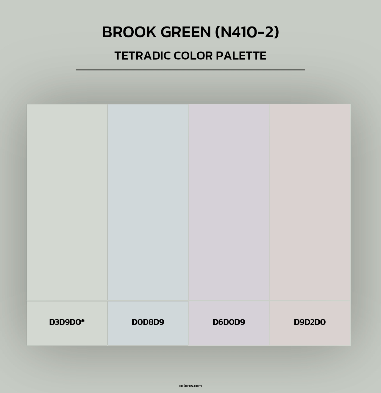 Brook Green (N410-2) - Tetradic Color Palette