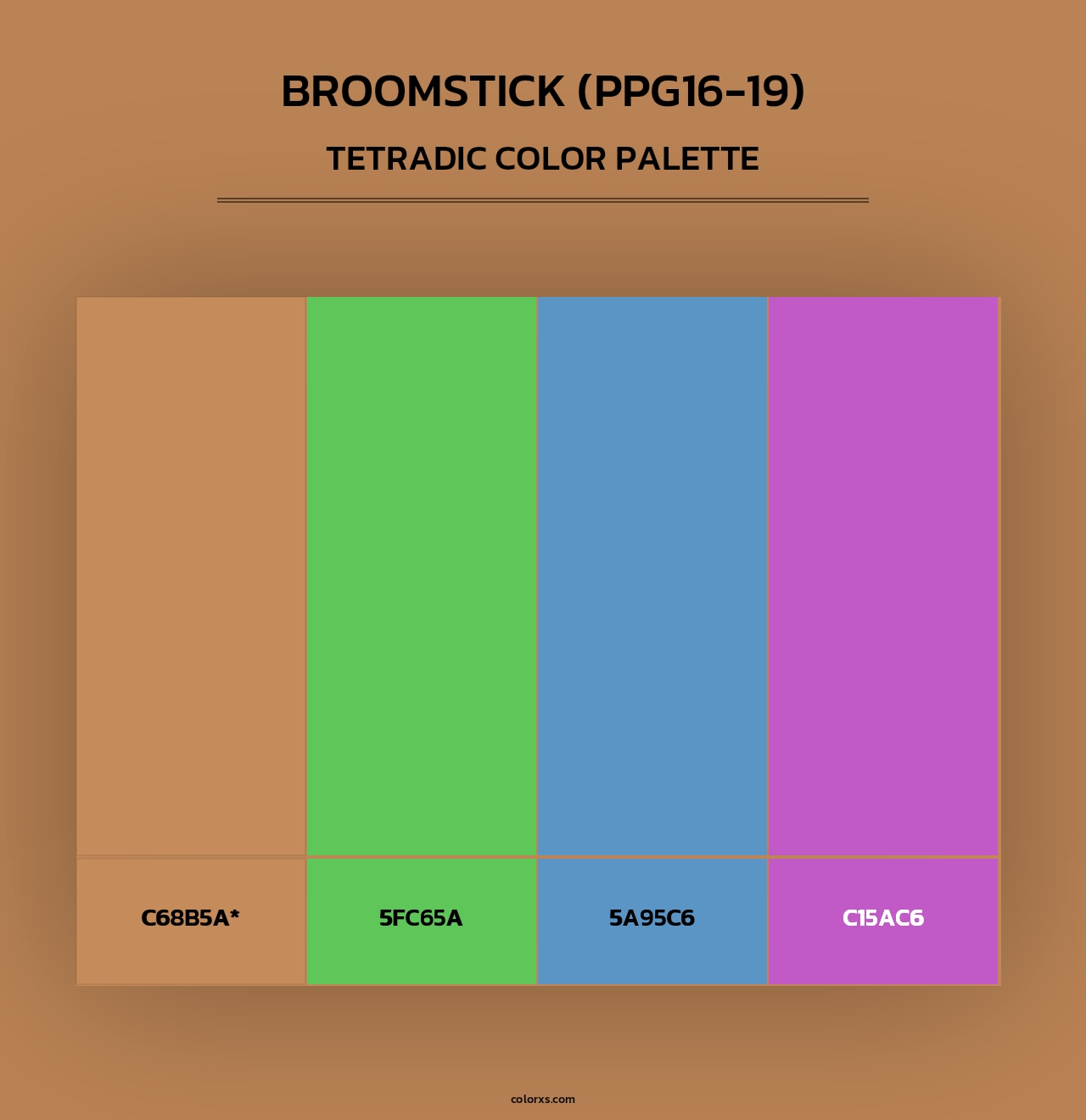 Broomstick (PPG16-19) - Tetradic Color Palette