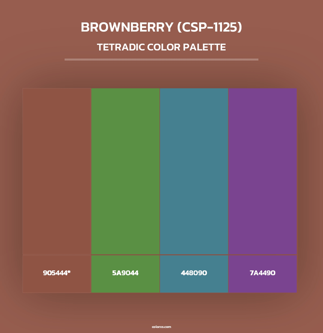 Brownberry (CSP-1125) - Tetradic Color Palette