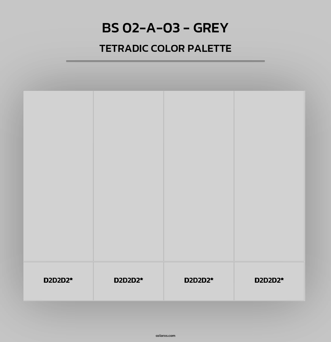 BS 02-A-03 - Grey - Tetradic Color Palette