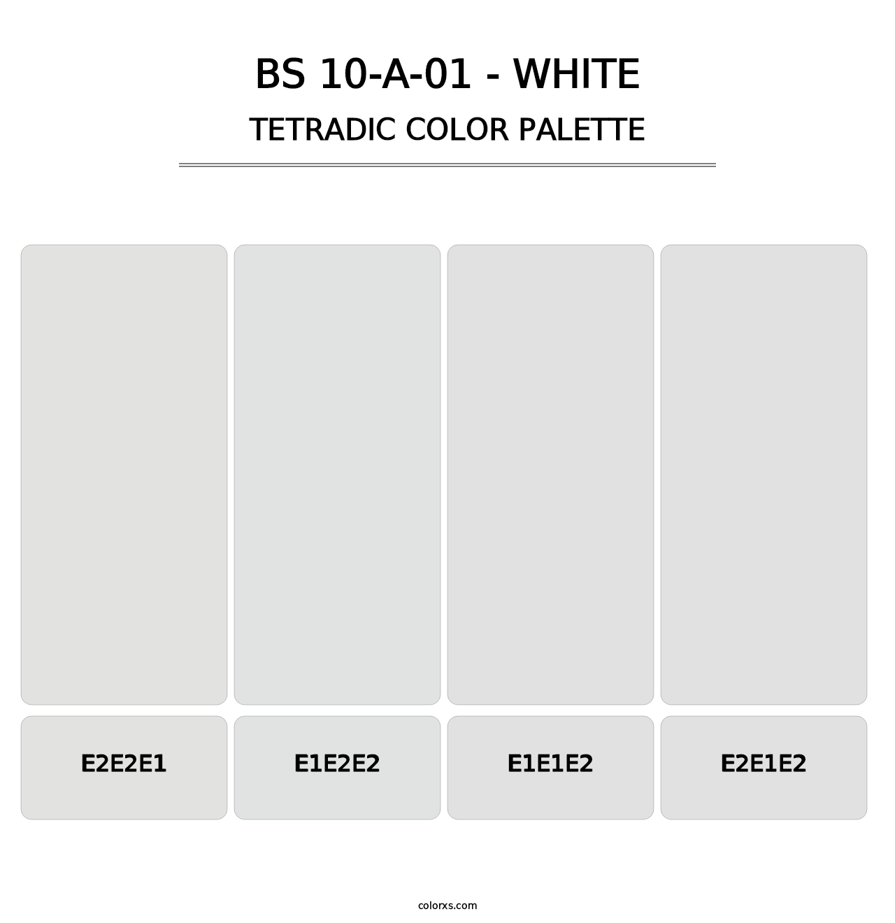 BS 10-A-01 - White - Tetradic Color Palette
