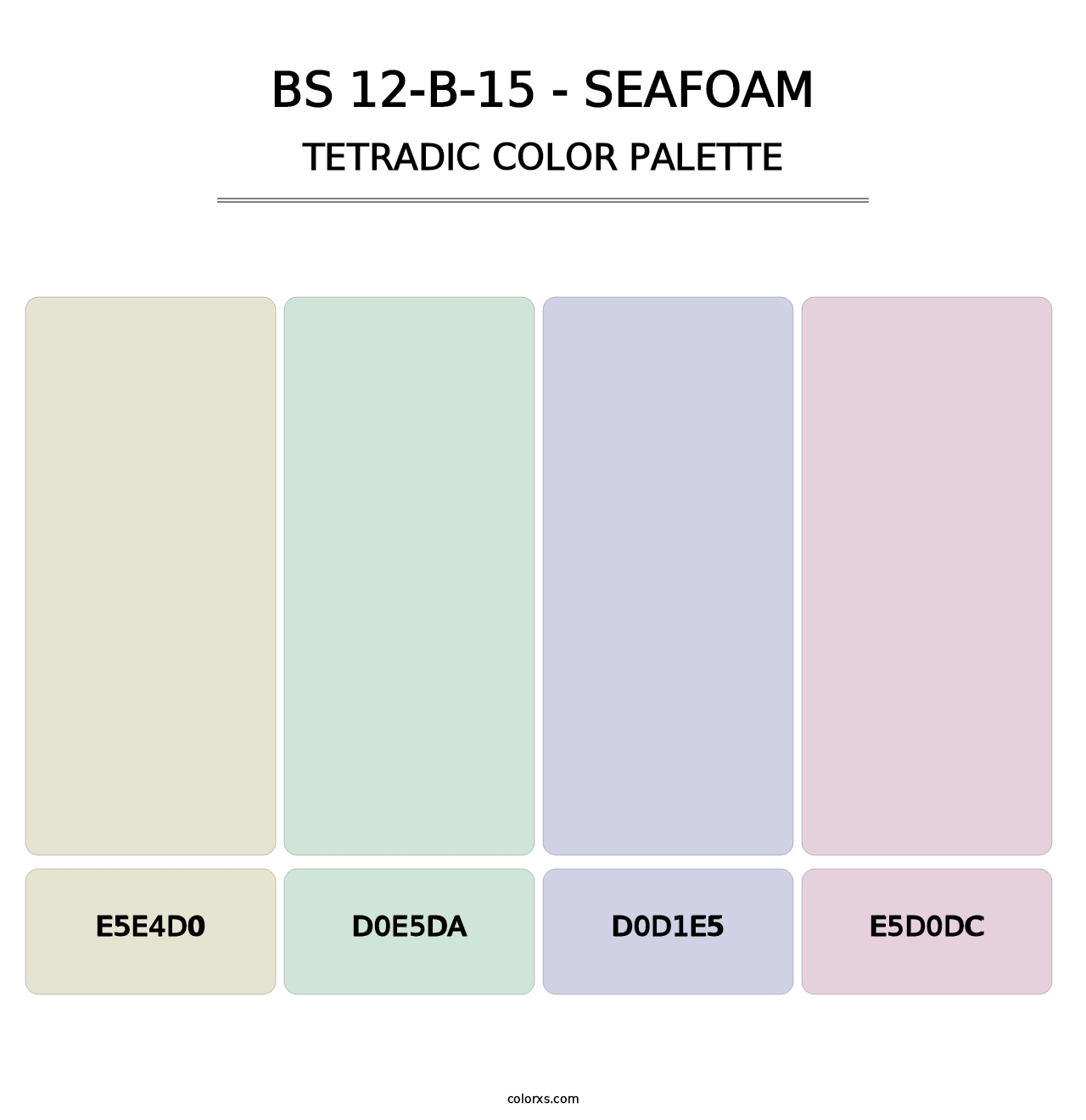 BS 12-B-15 - Seafoam - Tetradic Color Palette