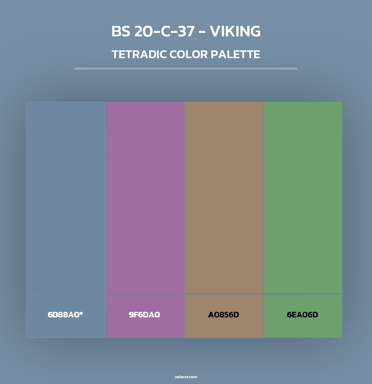 BS 20-C-37 - Viking - Tetradic Color Palette