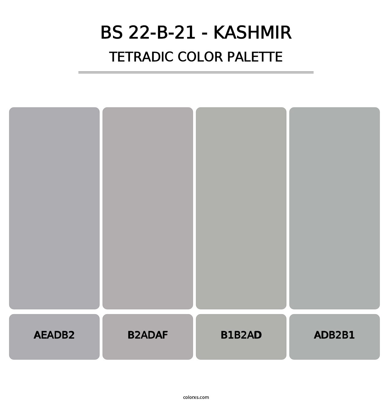 BS 22-B-21 - Kashmir - Tetradic Color Palette