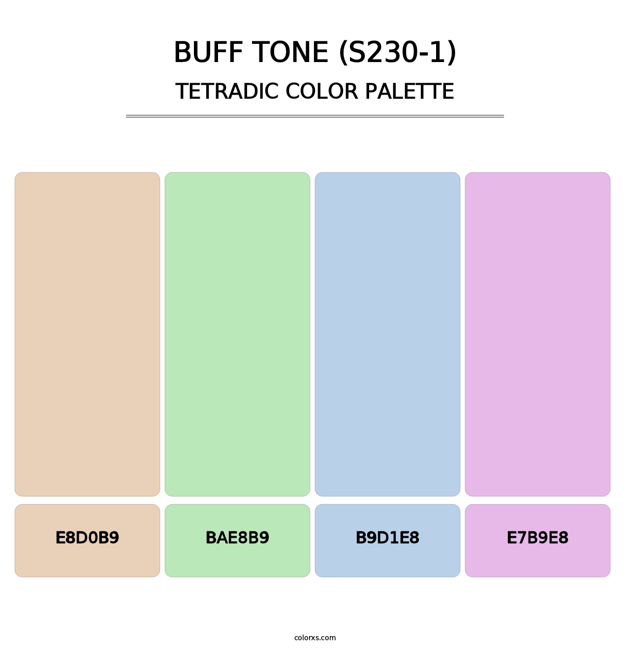 Buff Tone (S230-1) - Tetradic Color Palette