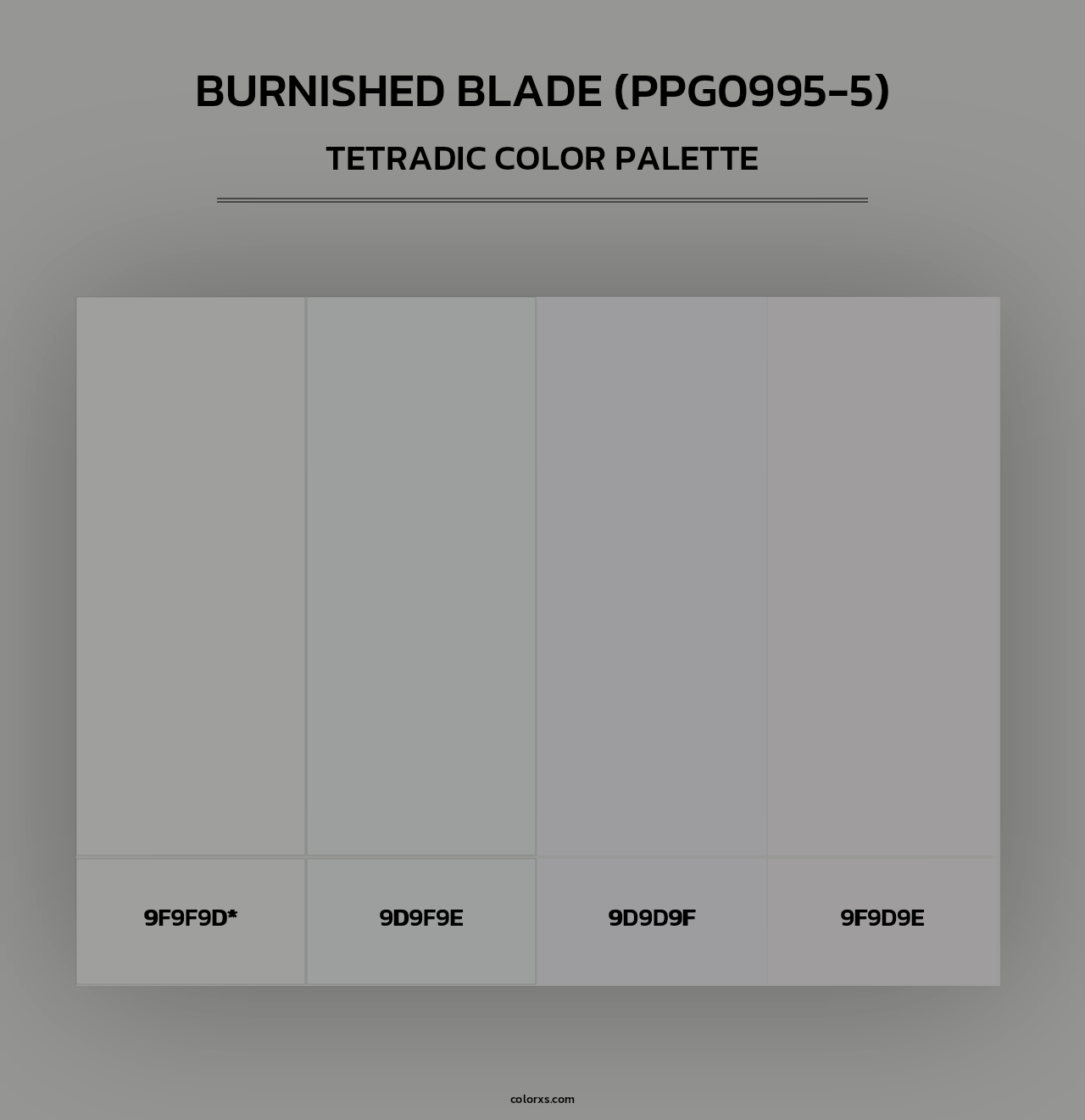 Burnished Blade (PPG0995-5) - Tetradic Color Palette