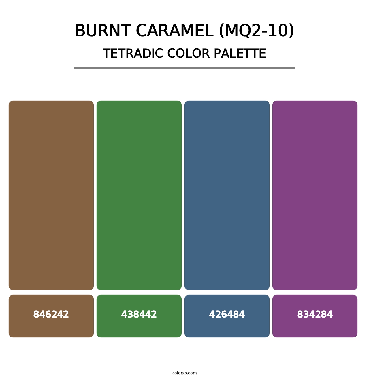 Burnt Caramel (MQ2-10) - Tetradic Color Palette