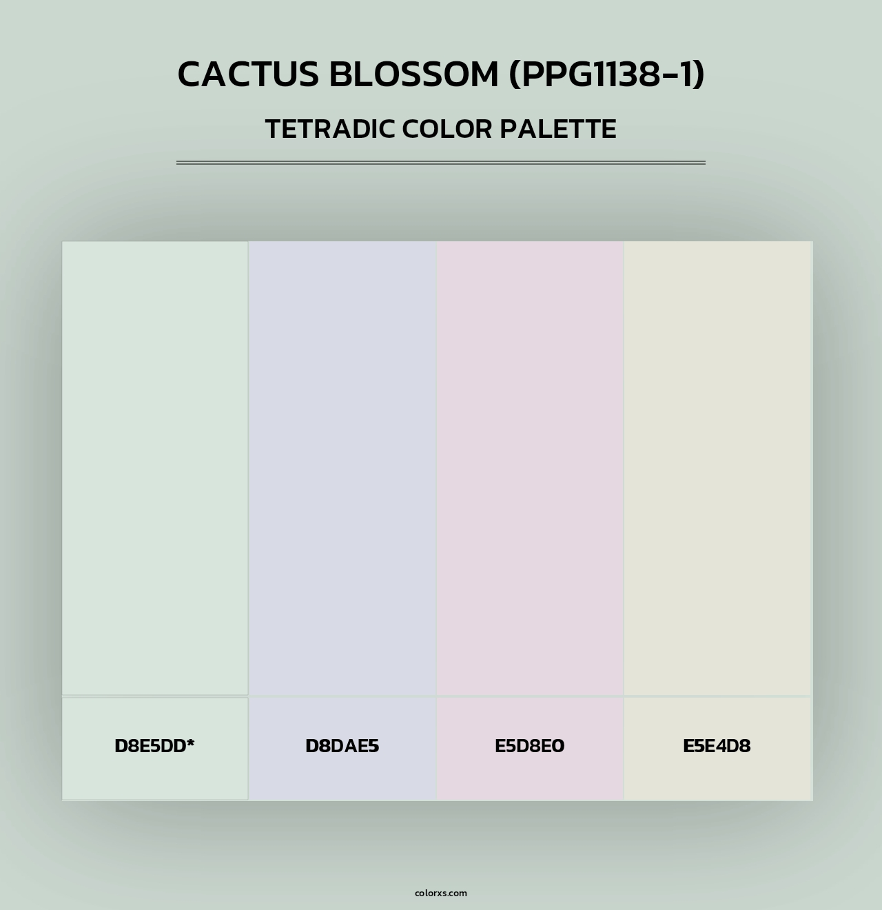 Cactus Blossom (PPG1138-1) - Tetradic Color Palette