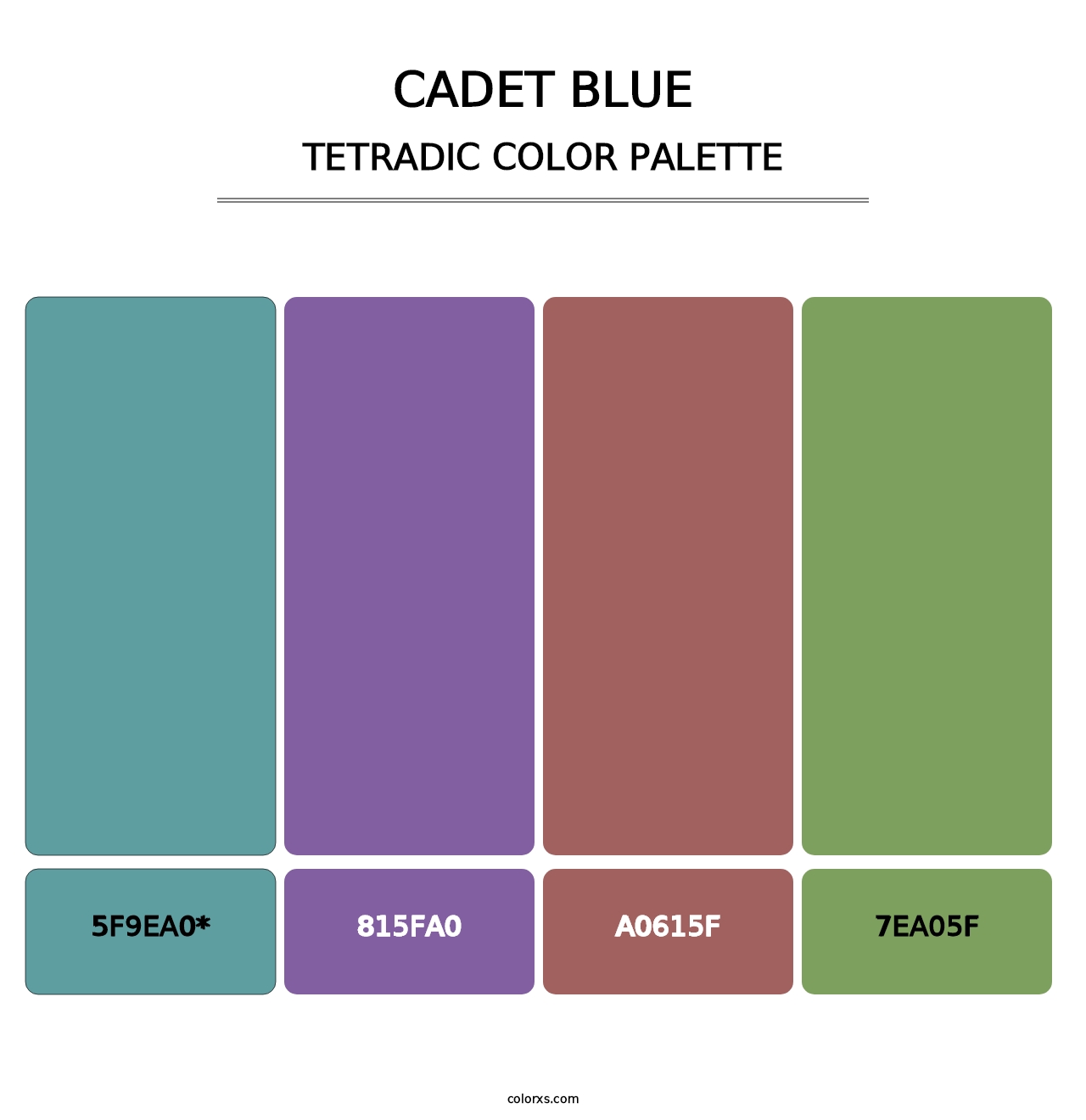 Cadet Blue - Tetradic Color Palette