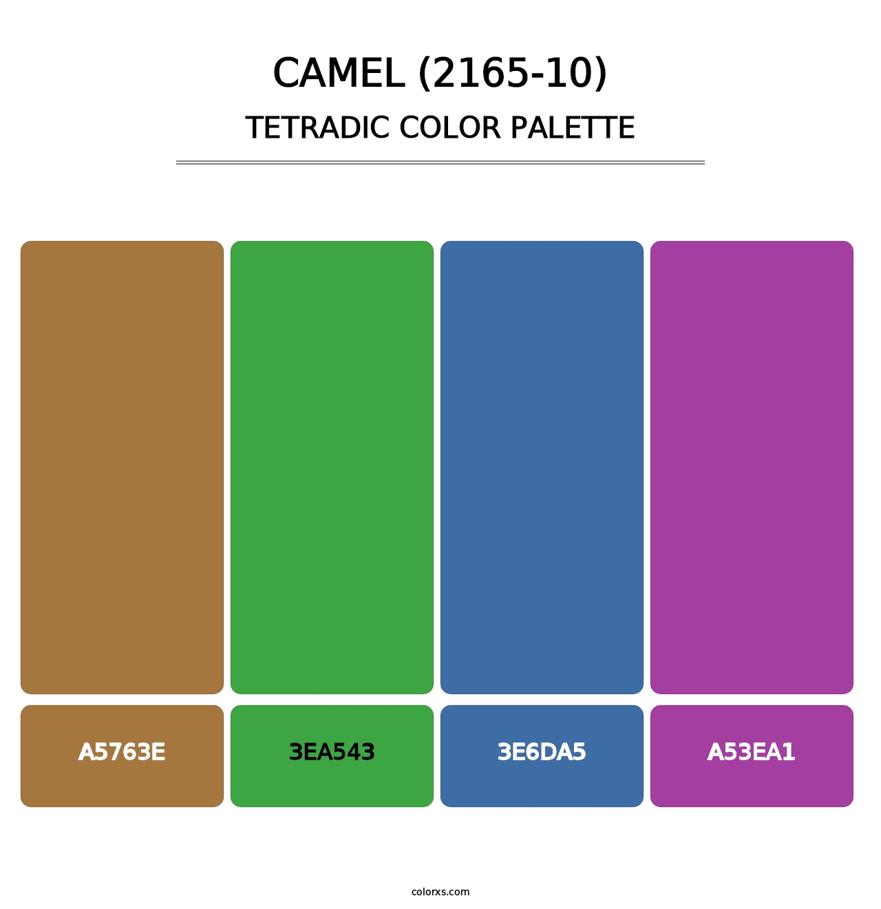 Camel (2165-10) - Tetradic Color Palette
