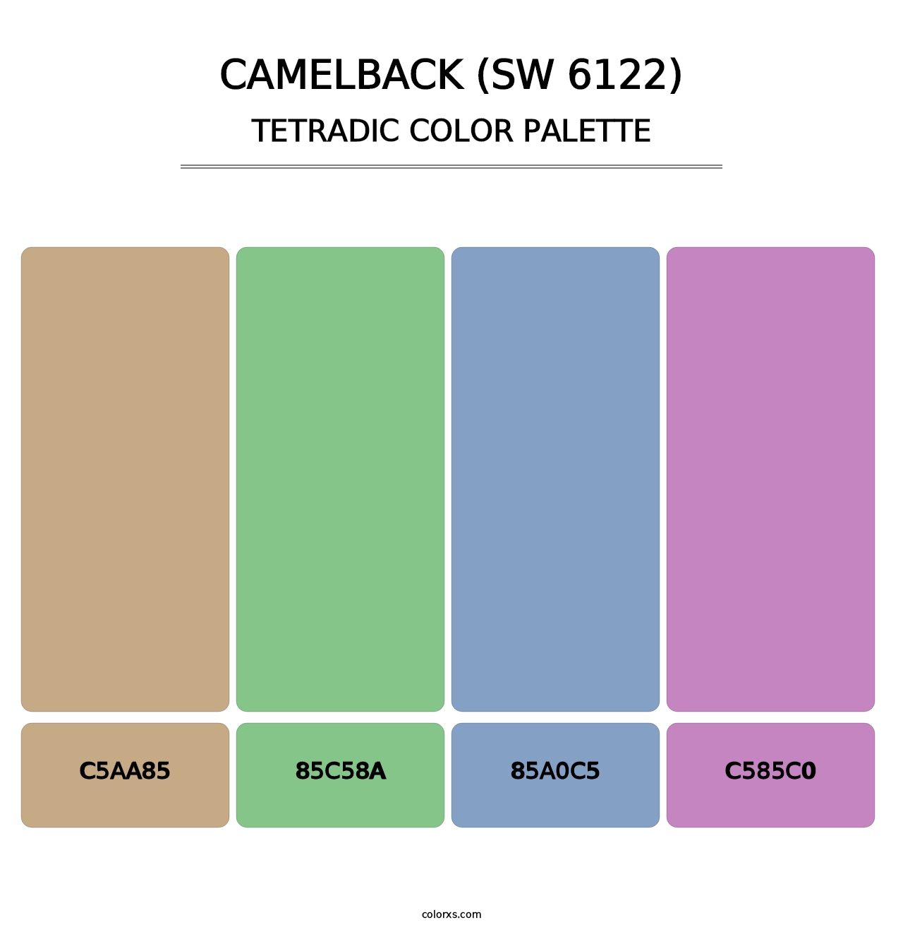 Camelback (SW 6122) - Tetradic Color Palette