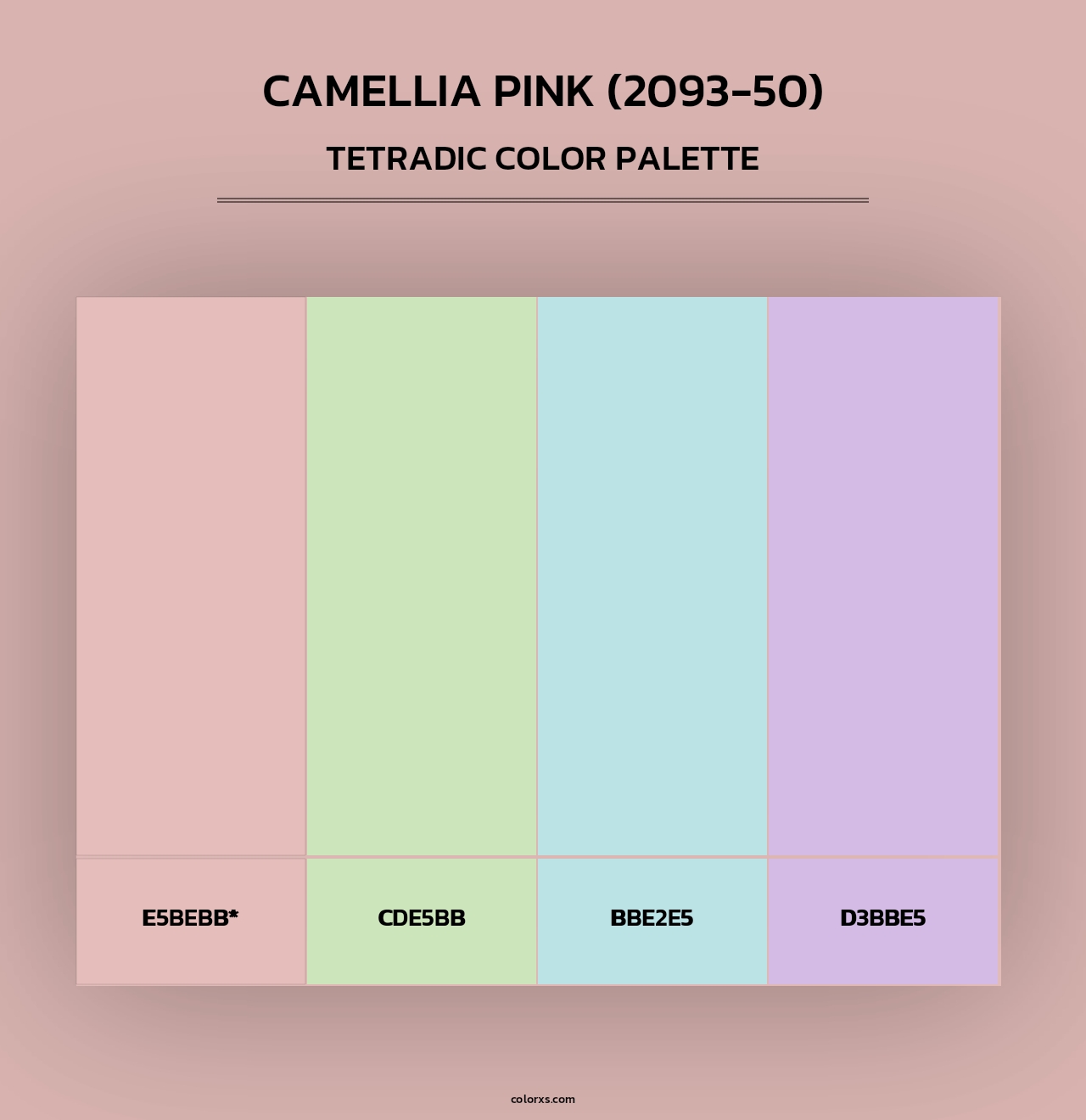Camellia Pink (2093-50) - Tetradic Color Palette