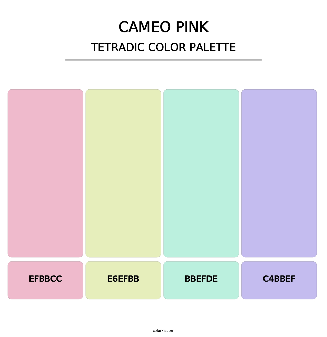 Cameo Pink - Tetradic Color Palette