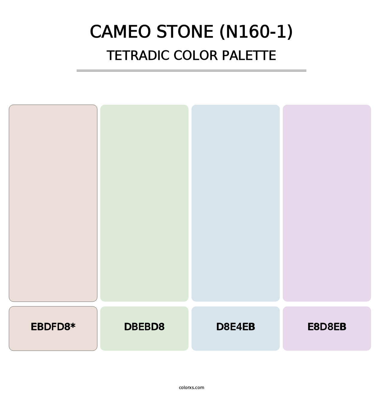 Cameo Stone (N160-1) - Tetradic Color Palette