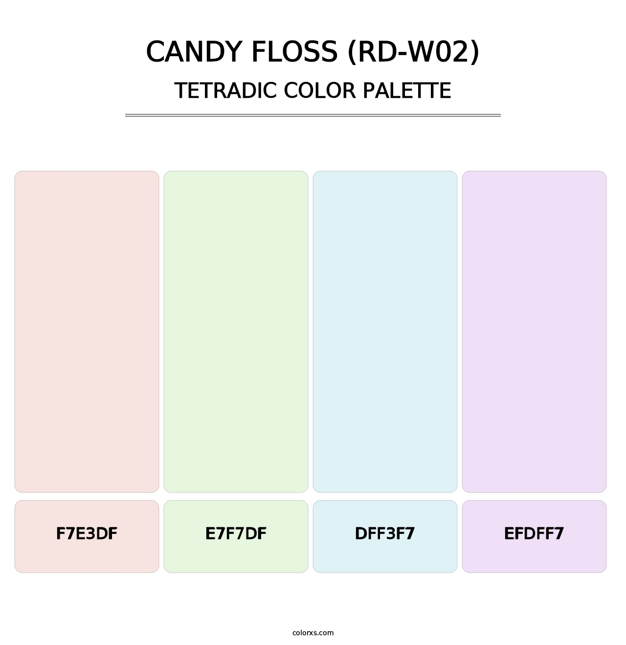 Candy Floss (RD-W02) - Tetradic Color Palette