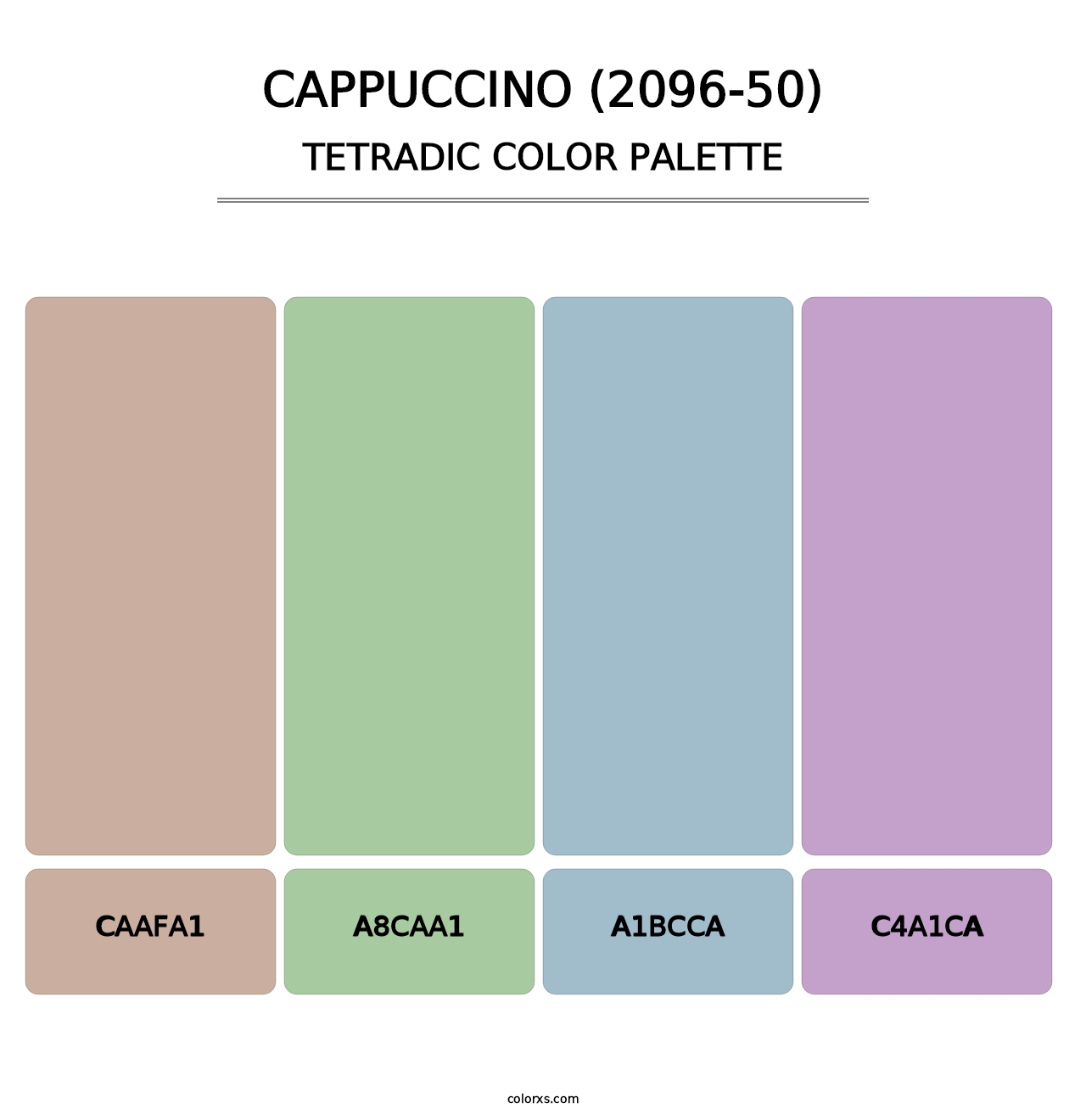 Cappuccino (2096-50) - Tetradic Color Palette