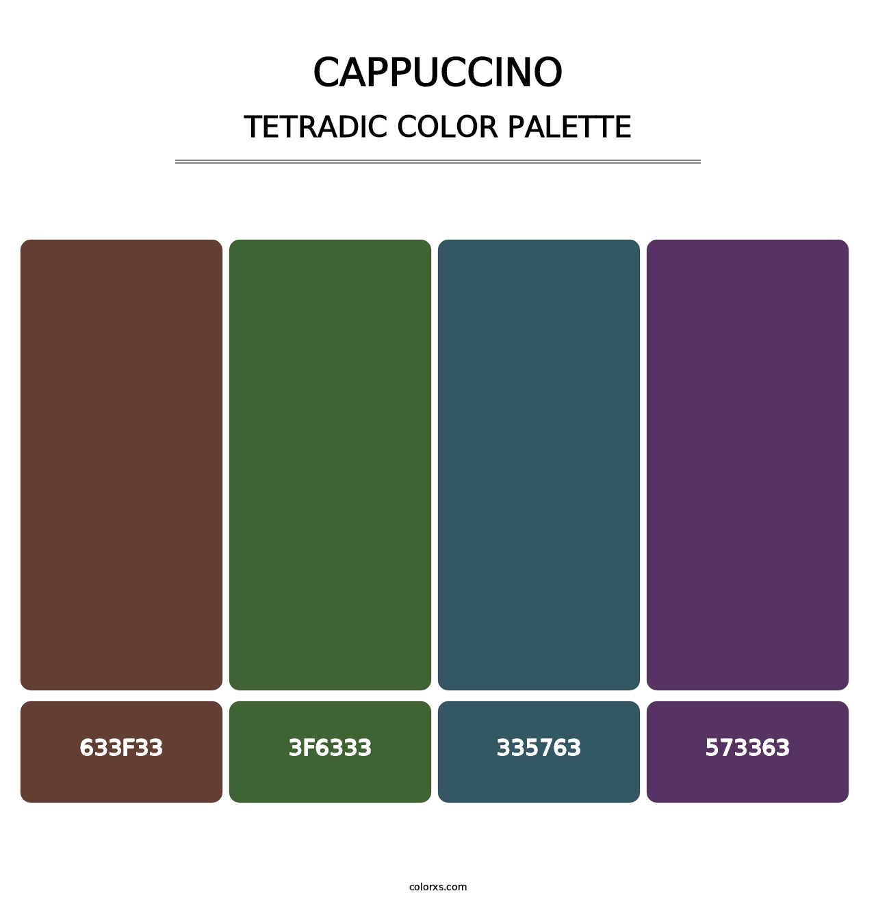 Cappuccino - Tetradic Color Palette