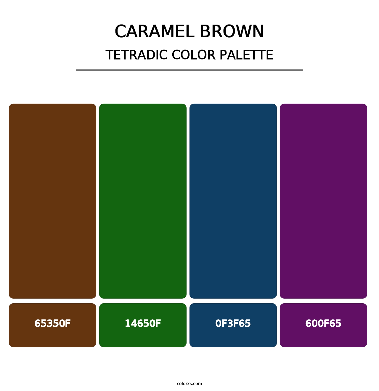Caramel Brown - Tetradic Color Palette