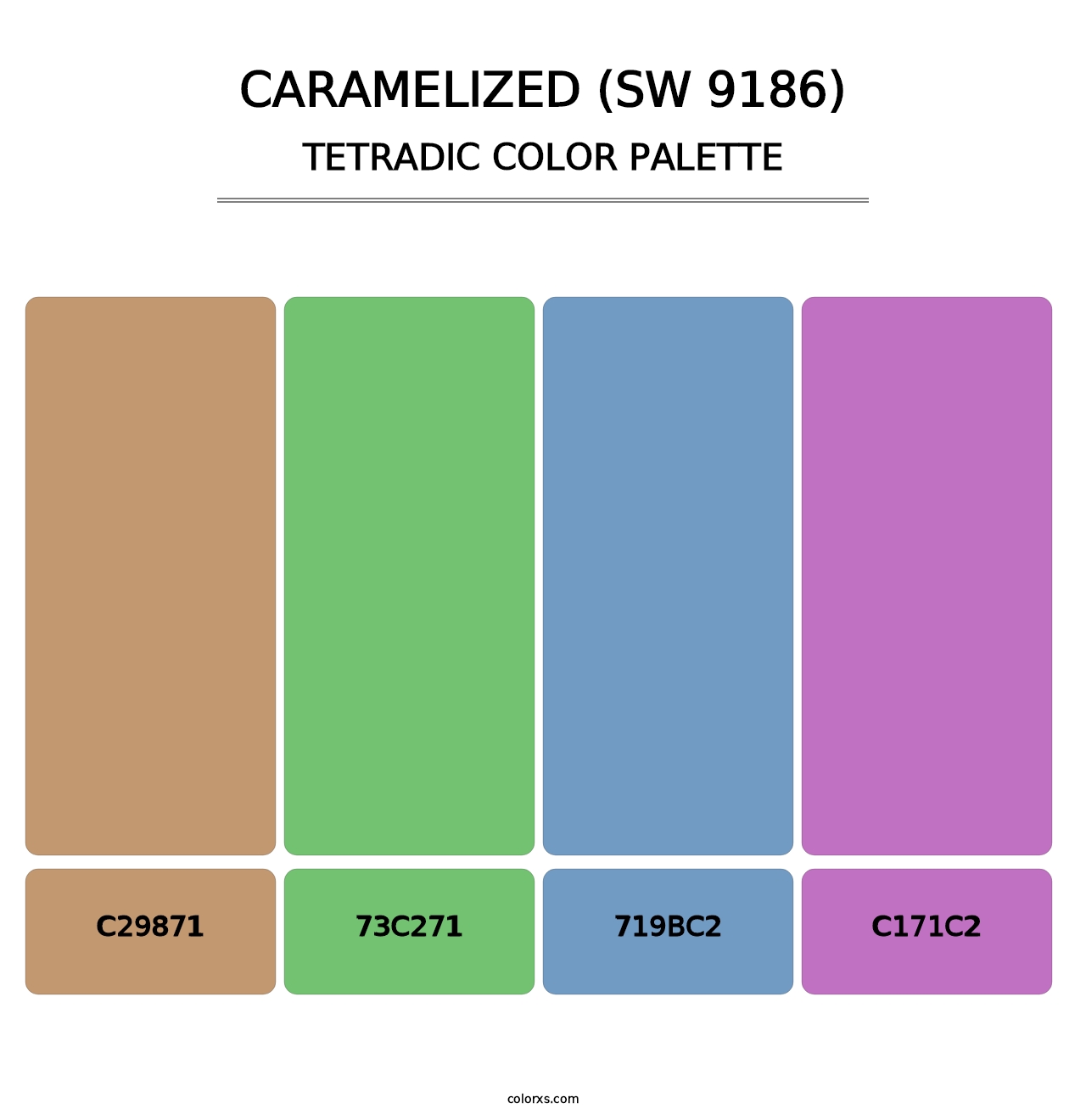 Caramelized (SW 9186) - Tetradic Color Palette