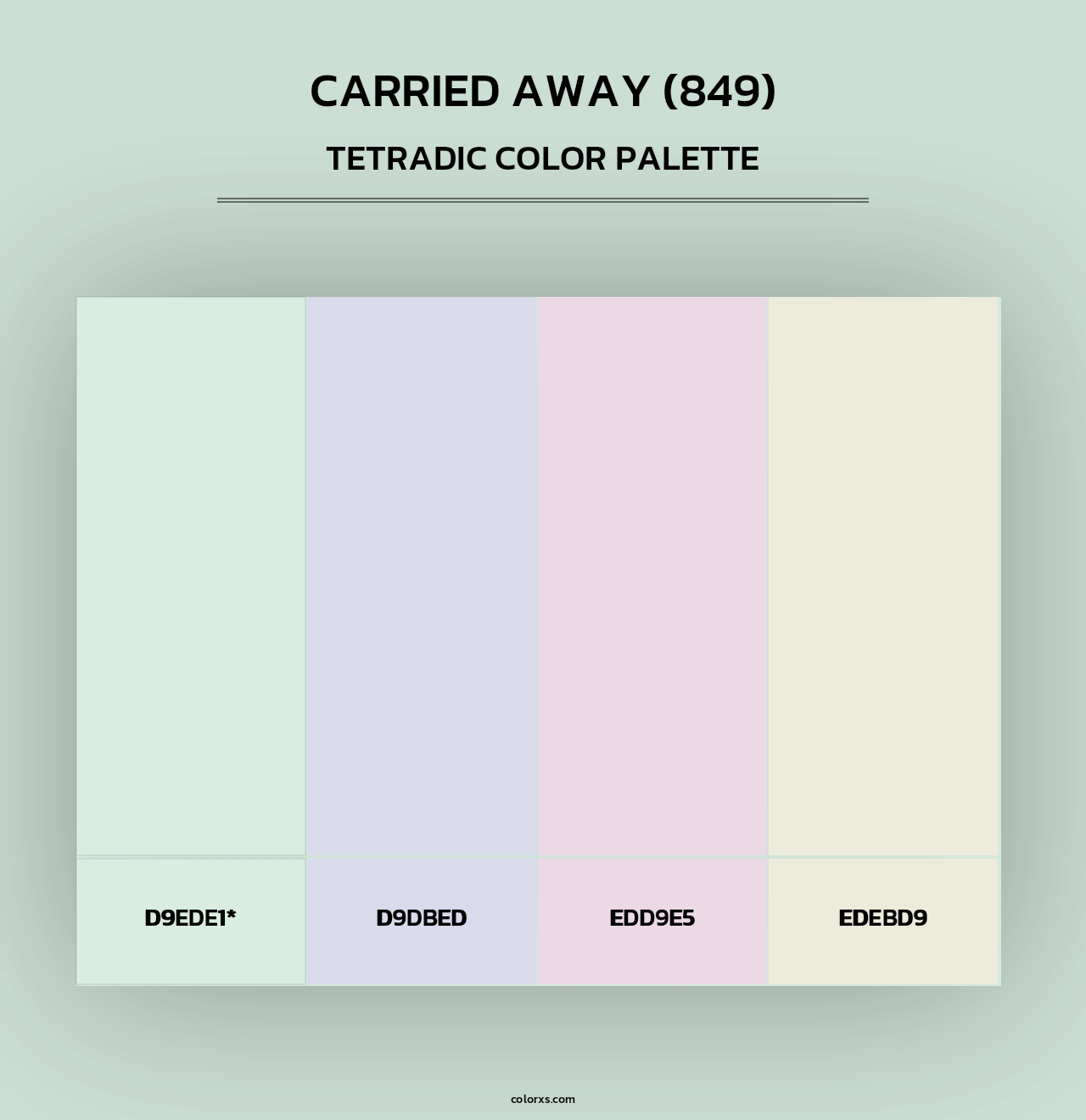 Carried Away (849) - Tetradic Color Palette