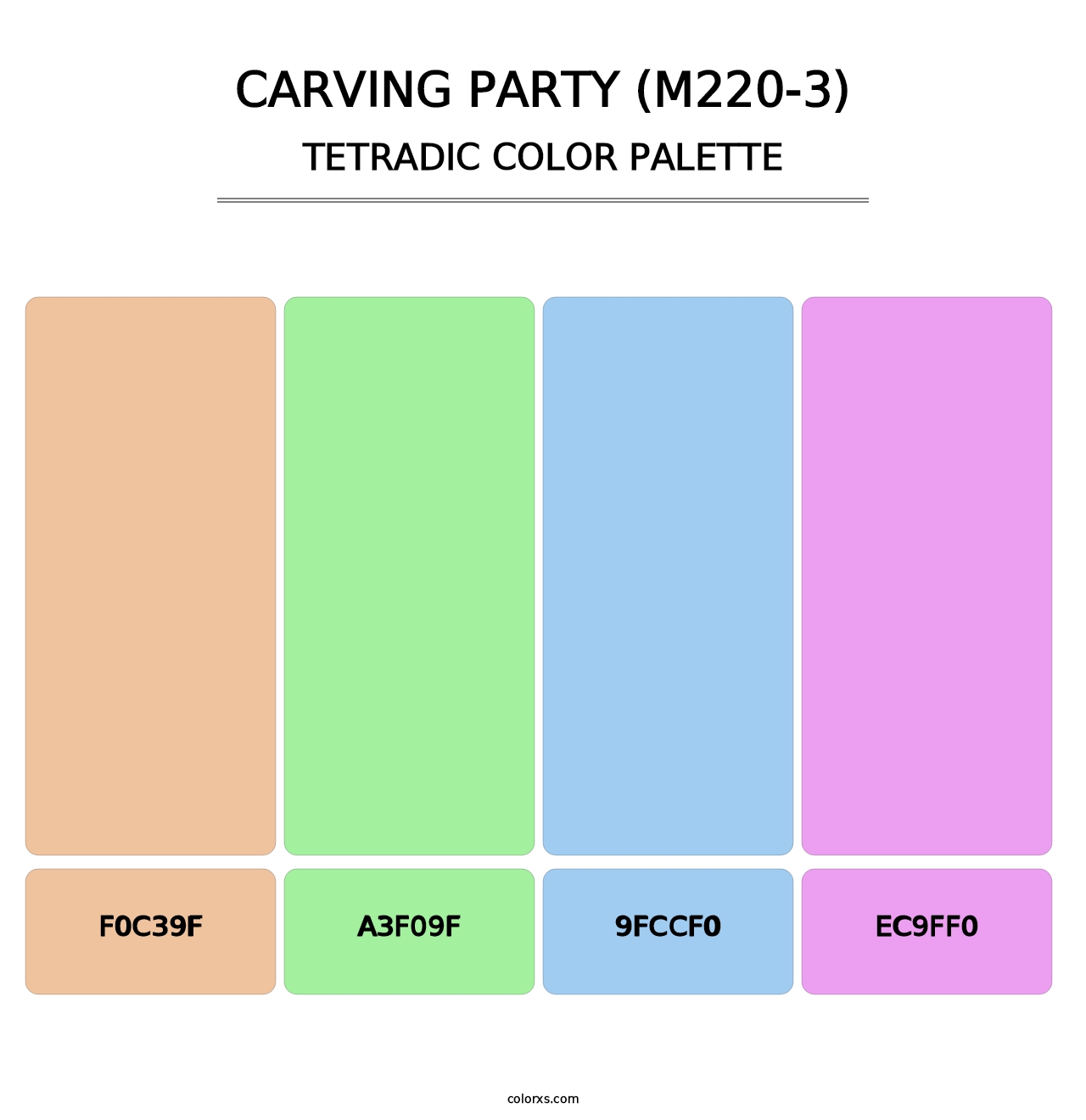 Carving Party (M220-3) - Tetradic Color Palette