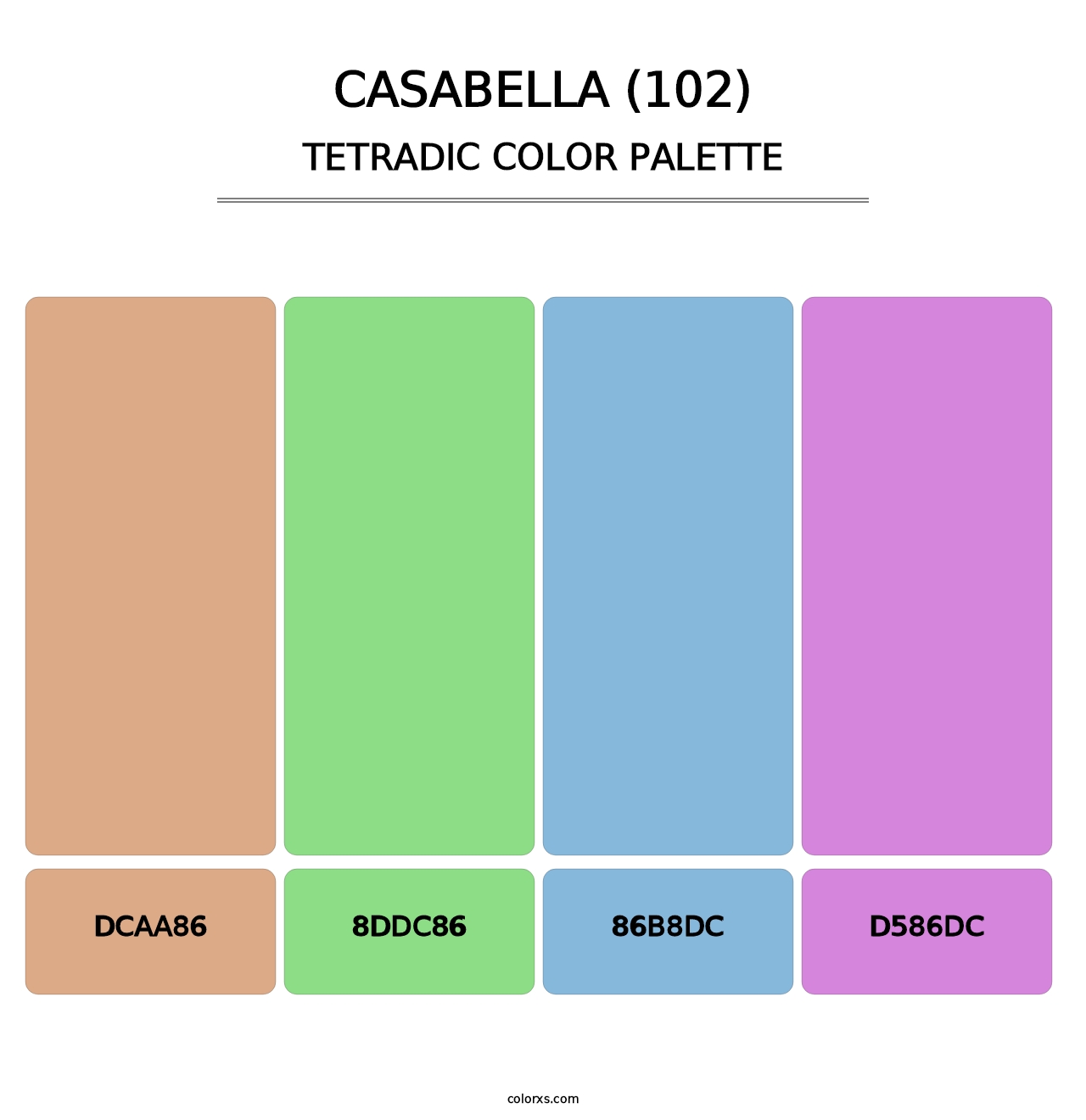 Casabella (102) - Tetradic Color Palette