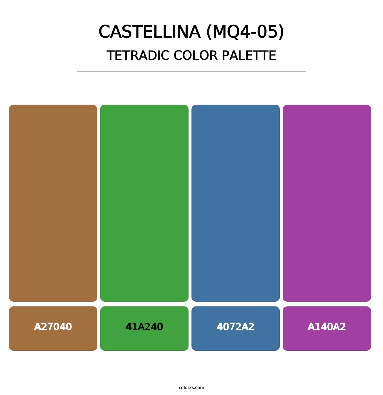 Castellina (MQ4-05) - Tetradic Color Palette