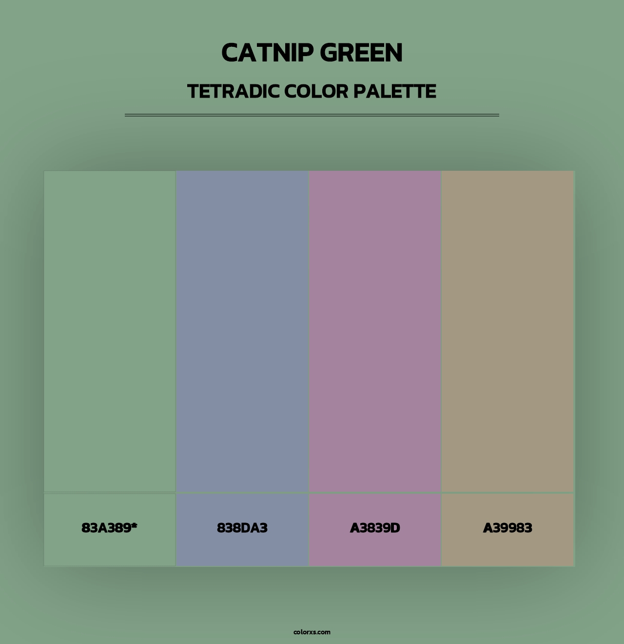 Catnip Green - Tetradic Color Palette