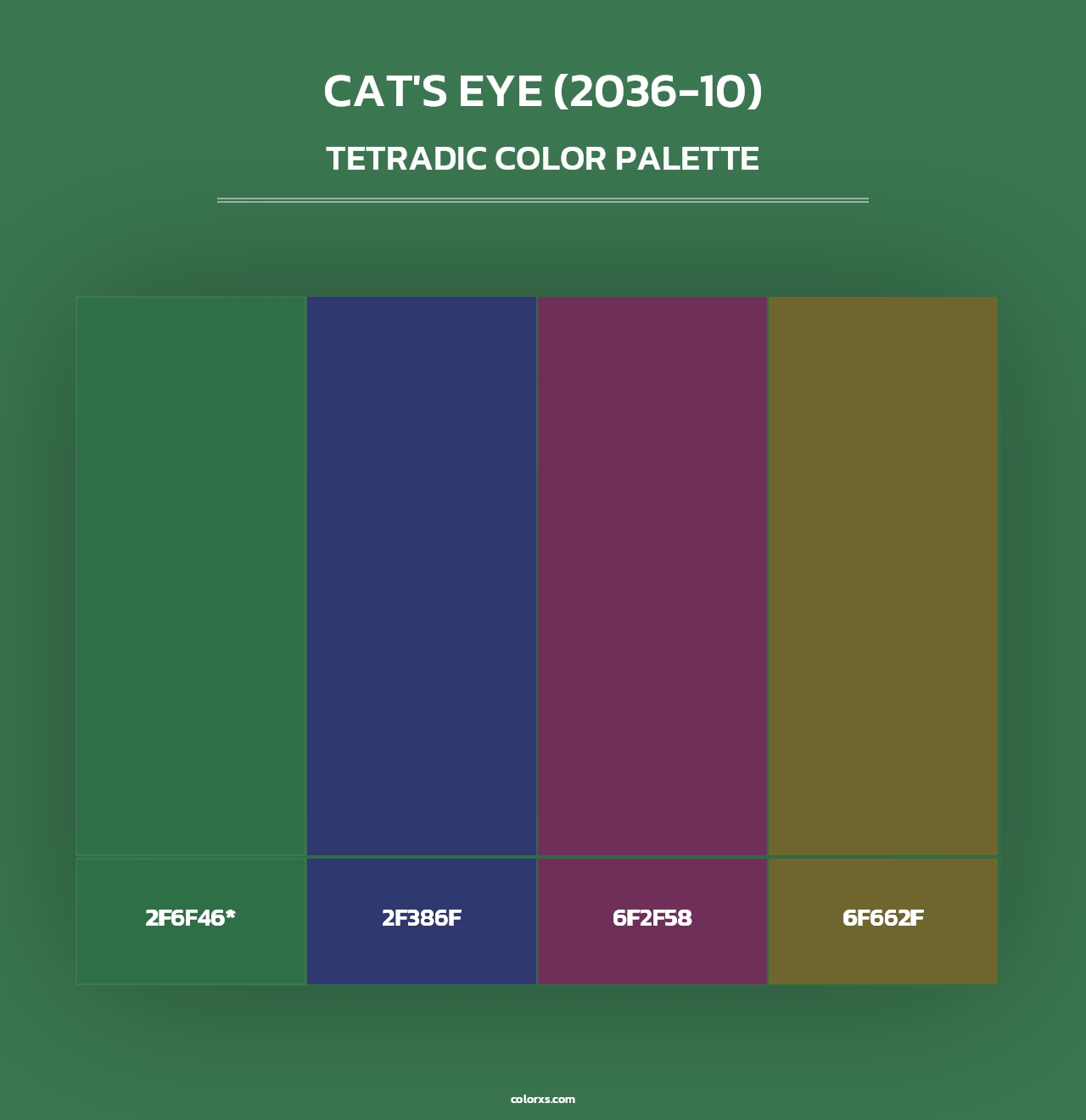 Cat's Eye (2036-10) - Tetradic Color Palette