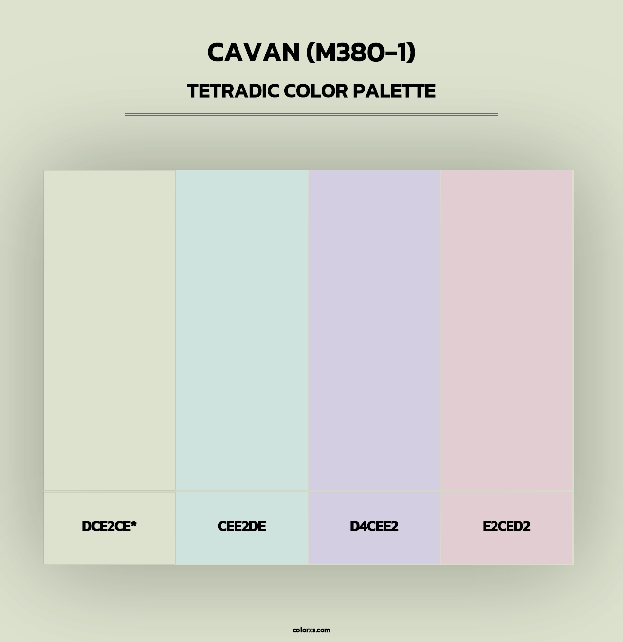 Cavan (M380-1) - Tetradic Color Palette