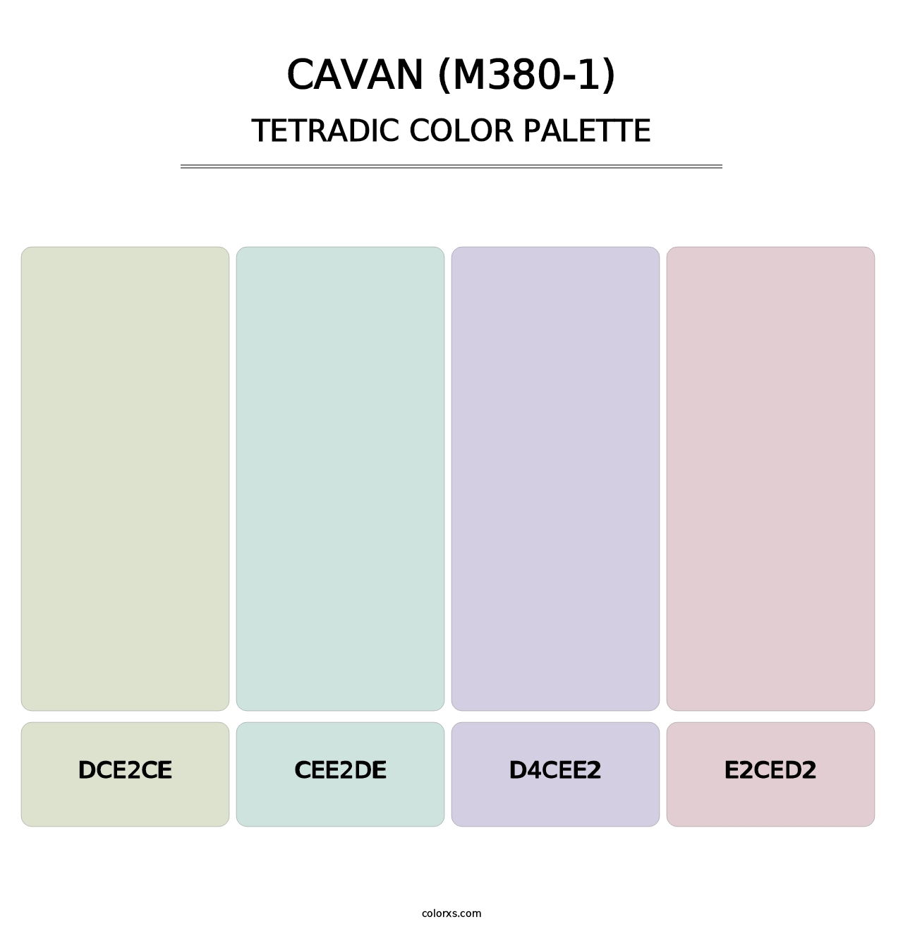 Cavan (M380-1) - Tetradic Color Palette