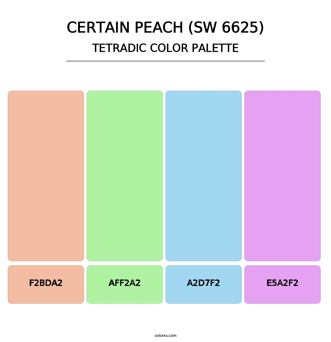 Certain Peach (SW 6625) - Tetradic Color Palette
