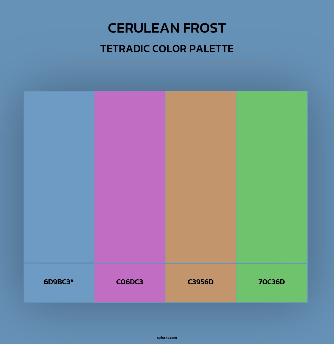 Cerulean Frost - Tetradic Color Palette