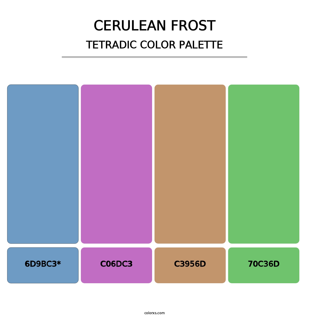 Cerulean Frost - Tetradic Color Palette