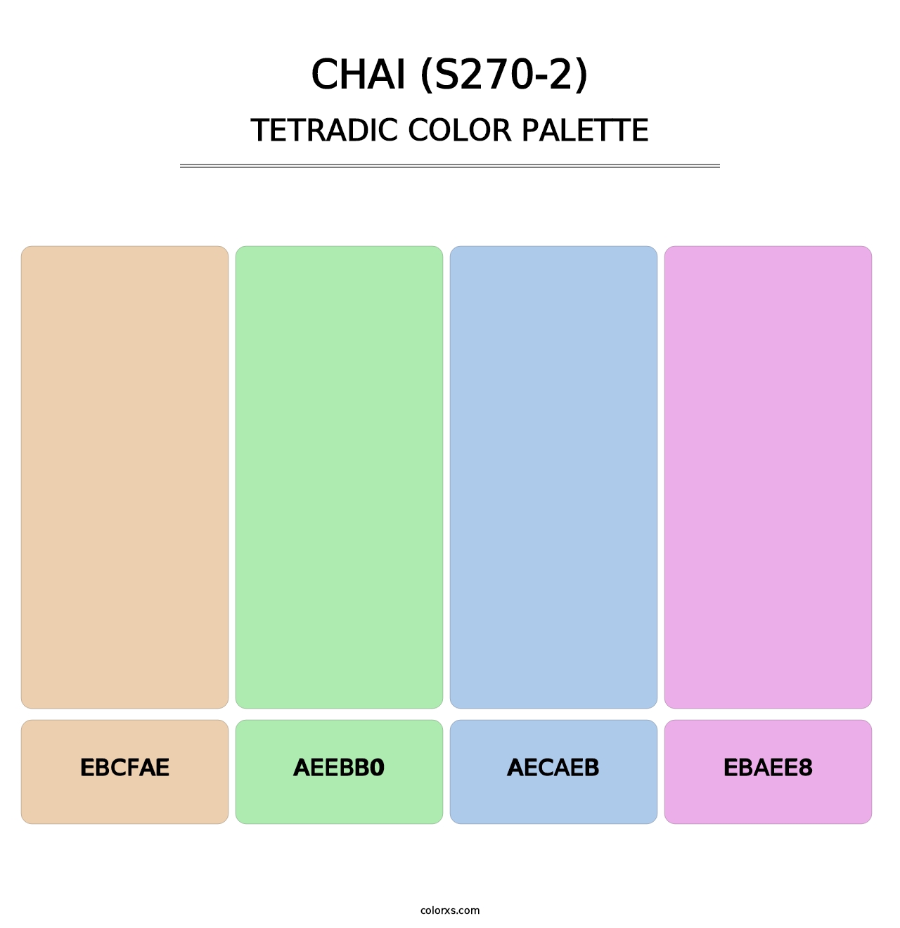 Chai (S270-2) - Tetradic Color Palette