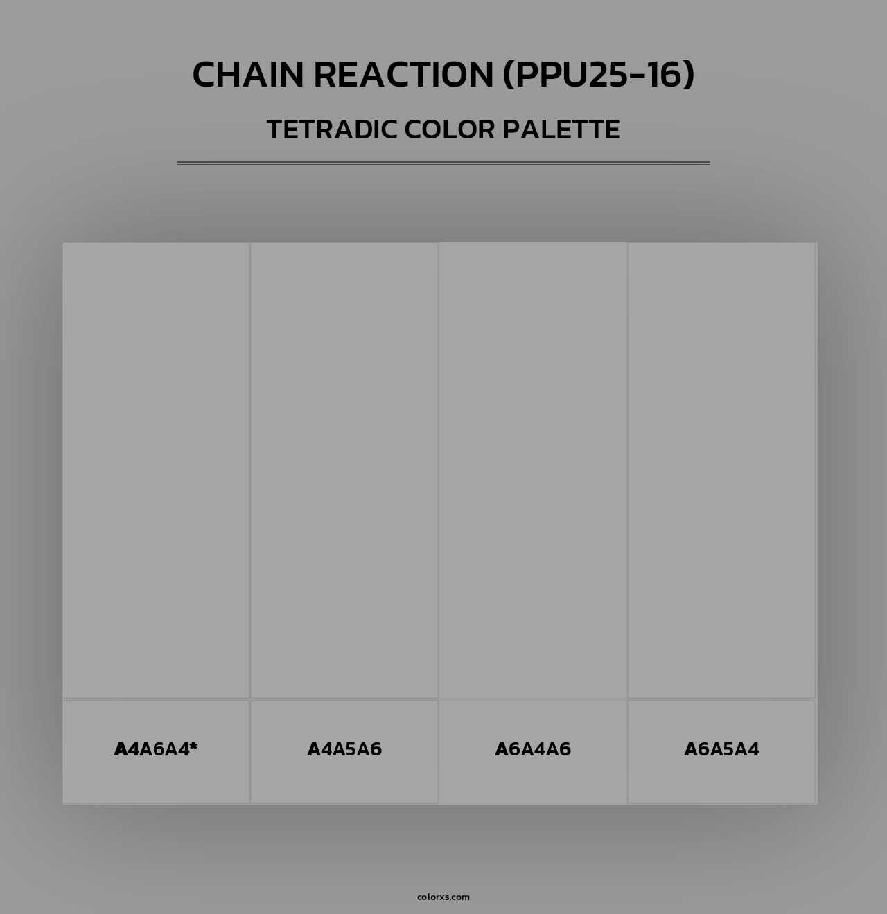 Chain Reaction (PPU25-16) - Tetradic Color Palette