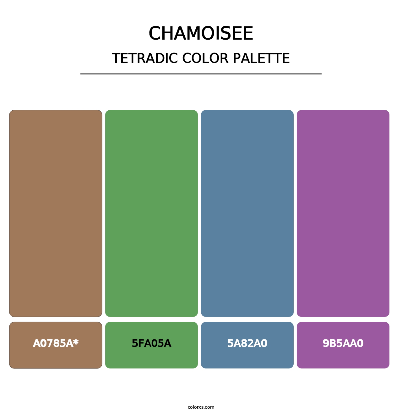 Chamoisee - Tetradic Color Palette