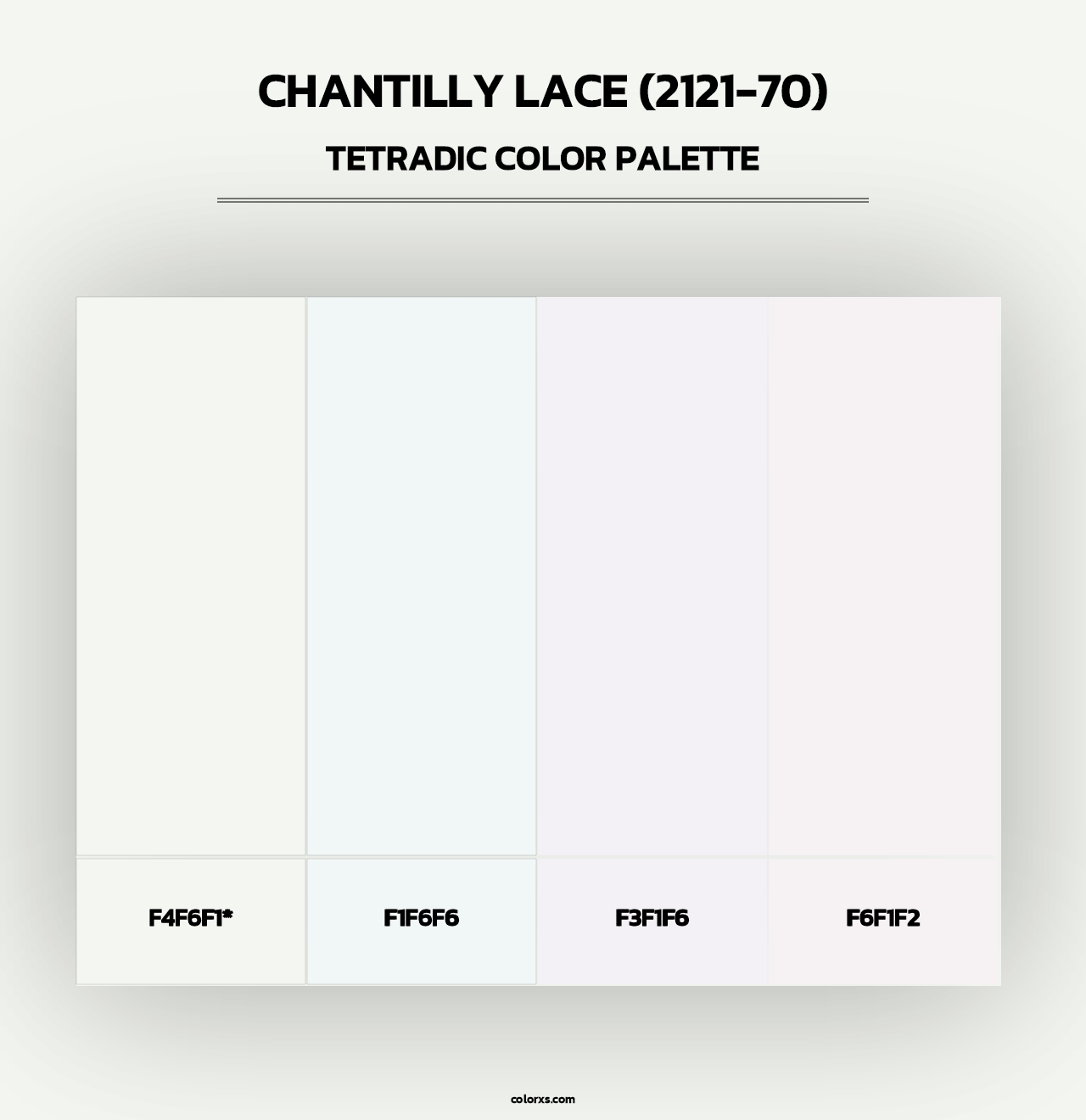 Chantilly Lace (2121-70) - Tetradic Color Palette