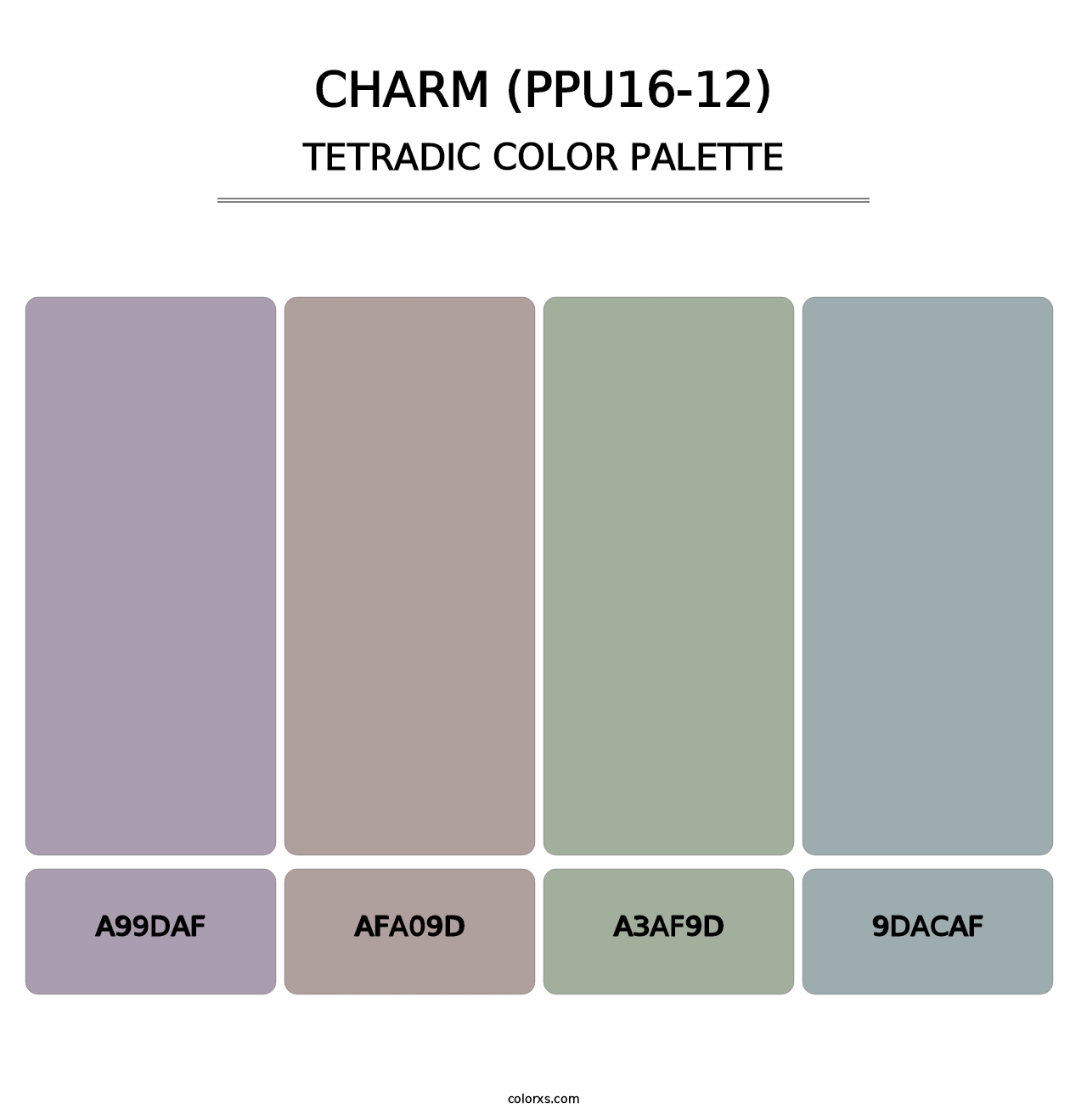 Charm (PPU16-12) - Tetradic Color Palette