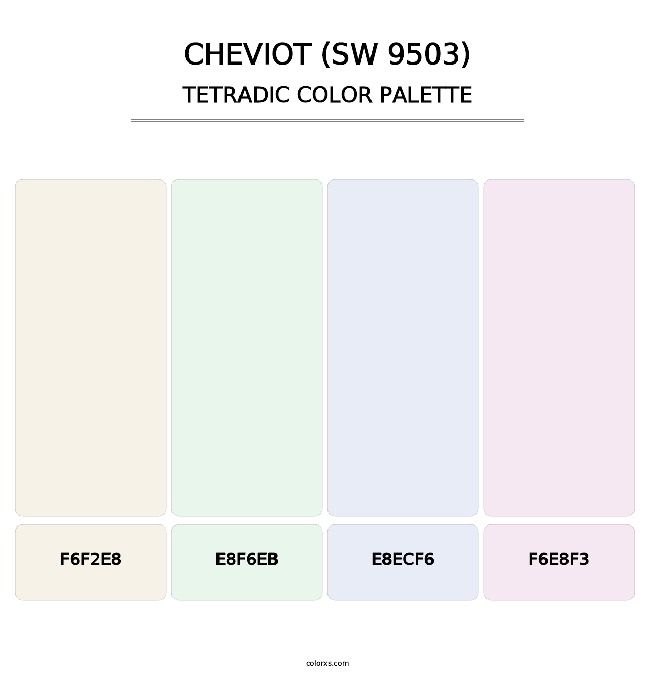 Cheviot (SW 9503) - Tetradic Color Palette
